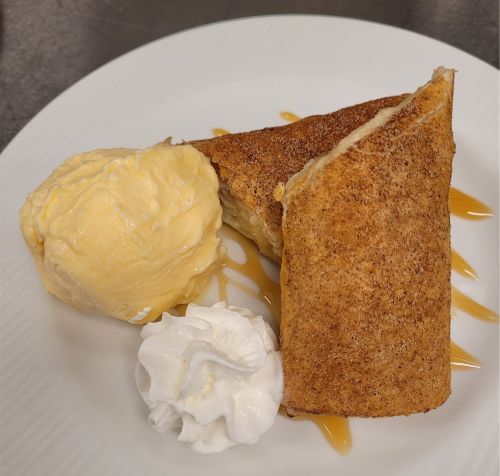 Banana Fosters Fried Cheese Cake